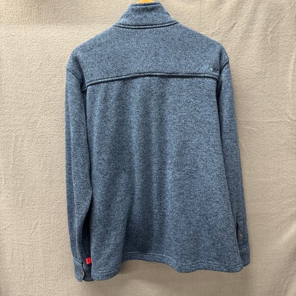 Mountain Khakis Jacket Mens Medium Blue Full Zip Old Faithful Sweater Knit - Picture 4 of 9